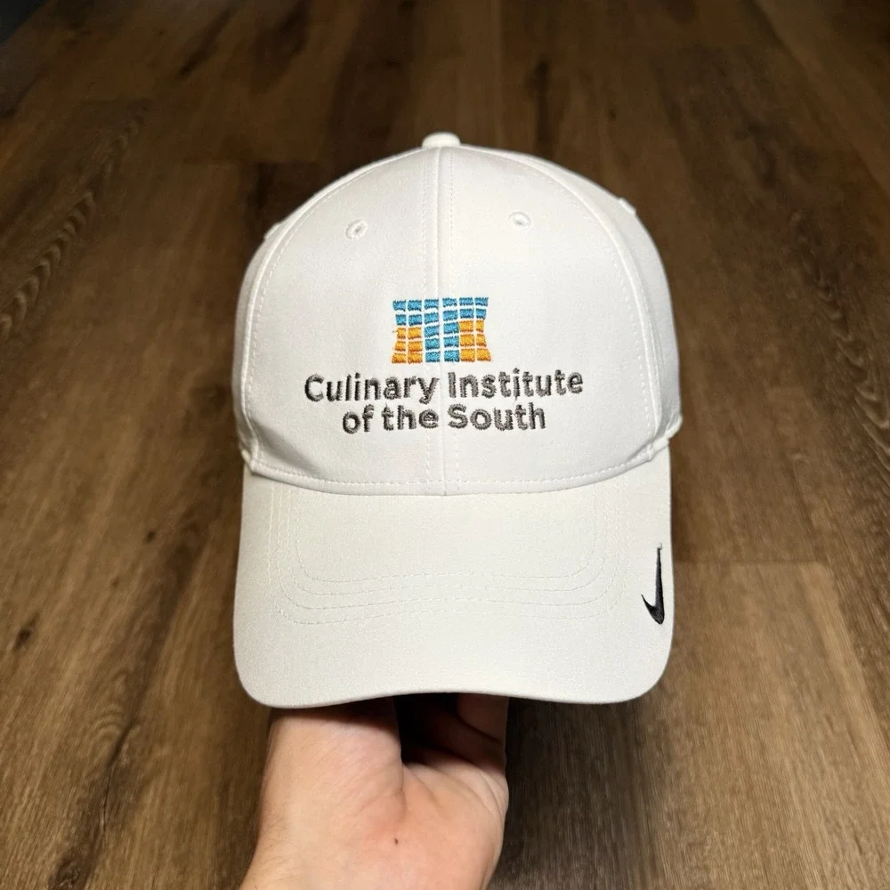 Nike Culinary‎ Institute The South Hat White Black Dri Fit Legacy91 Running Gym